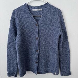 Woolrich blue button front knit cardigan